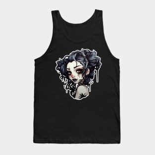 Goth Girl Cyberpunk Grunge Anime Tank Top